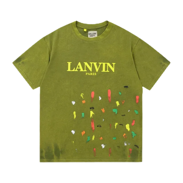 Lanvin Graphic Tee Paint Splatter