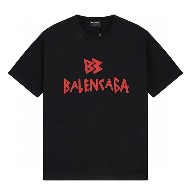 Balenciaga Logo T-Shirt Bold Red Logo