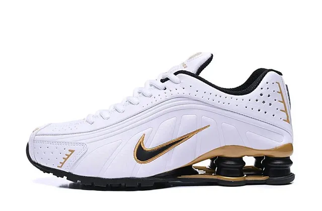 Nike Shox R4 White/Gold