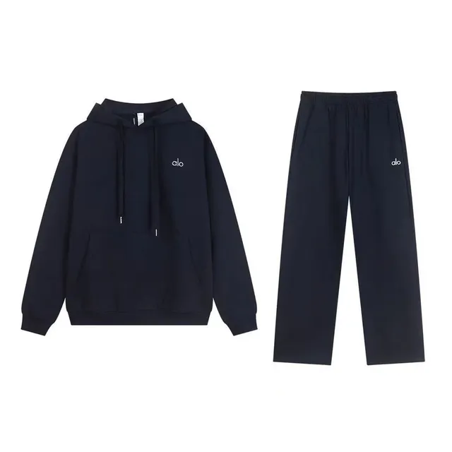 Alo Yoga Hoodie and Joggers Set Embroidered Logo