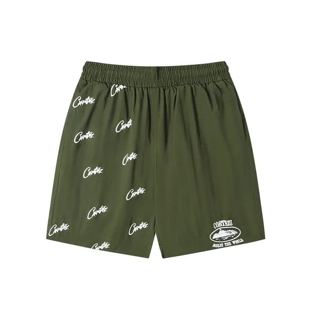 Logo Print Shorts All-Over Corteiz Script