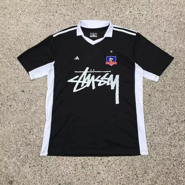 Adidas × Stüssy Colo-Colo x Stussy Jersey Black/White