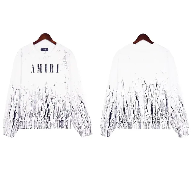 Amiri Cracked Print Sweater Cracked Effect