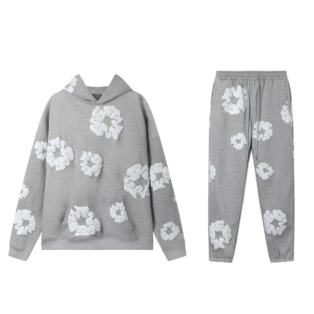 Denim Tears Hoodie and Joggers Set Cloud Print