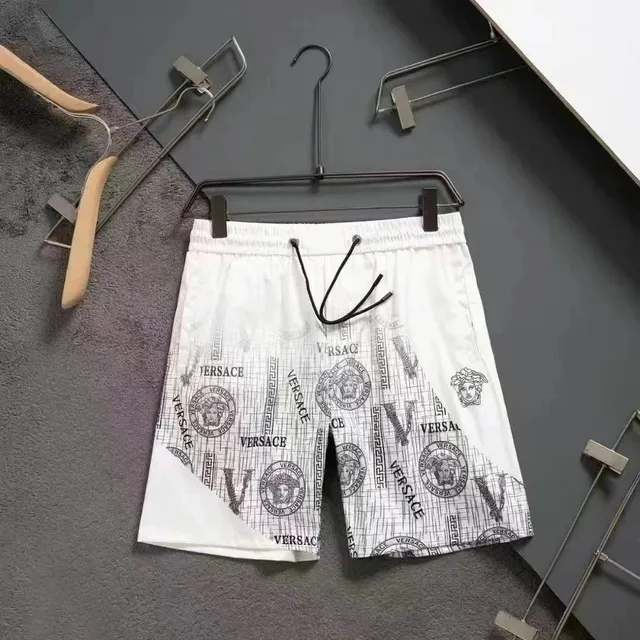 Versace Printed Shorts Medusa Grid Print