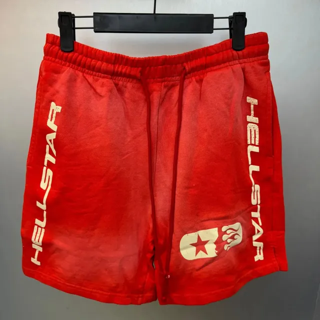 Hellstar Logo Shorts Vertical Print