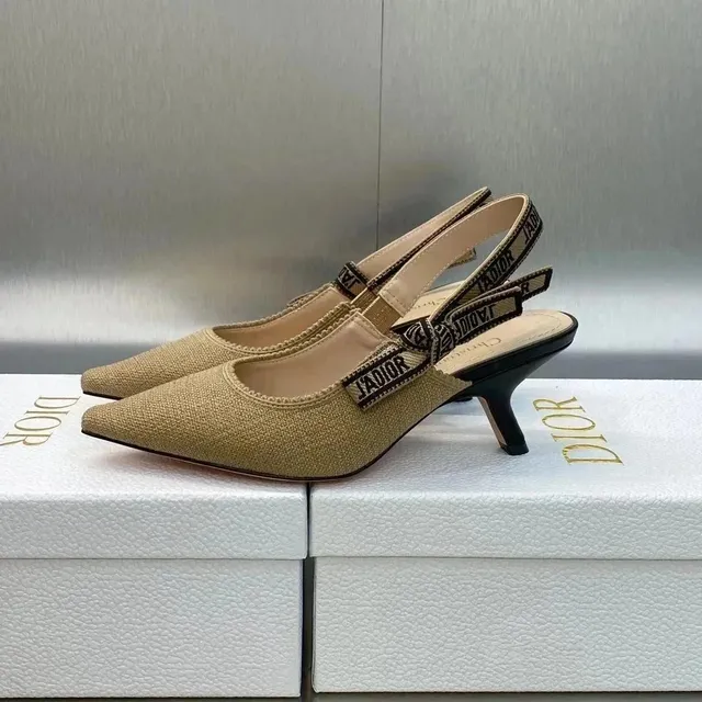 Dior J'adior Slingback Canvas with Oblique Strap