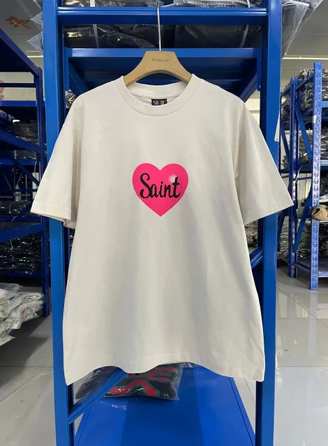 Saint Michael Graphic T-Shirt Heart Saint Print