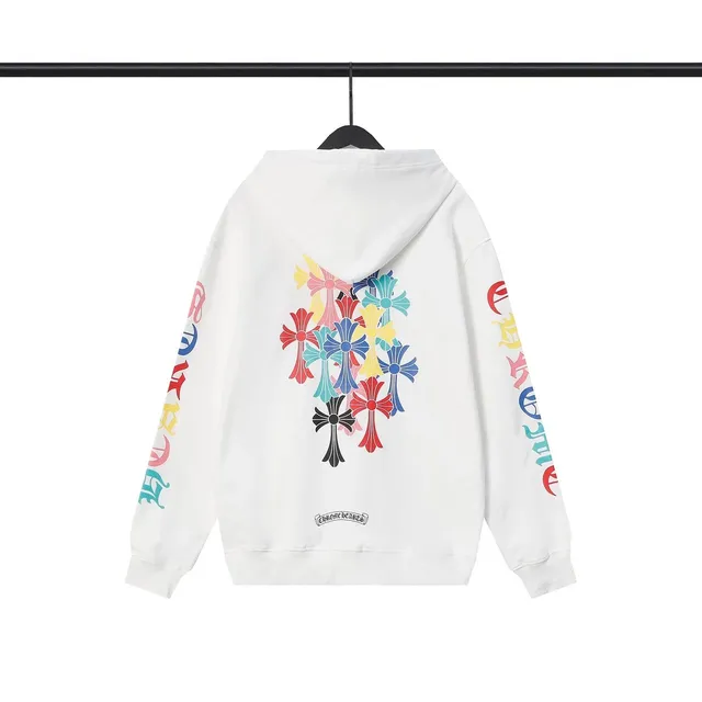 Chrome Hearts Hoodie Multicolor Cross Print
