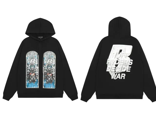 Who Decides War Hooded Sweatshirt Stained Glass Print