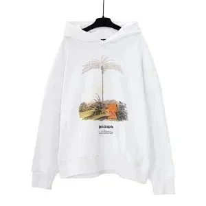 Palm Angels Hooded Sweatshirt Palm Tree Print