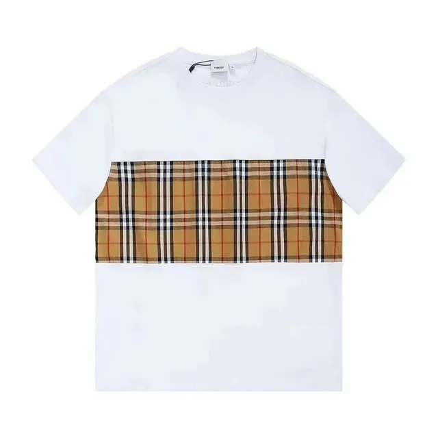 Burberry Check Panel T-Shirt Vintage Check