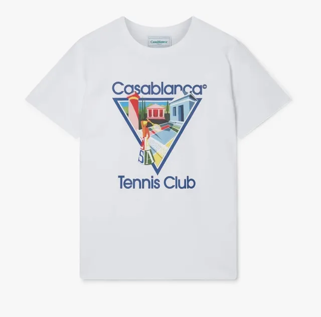 Casablanca Tennis Club Tee Graphic Print