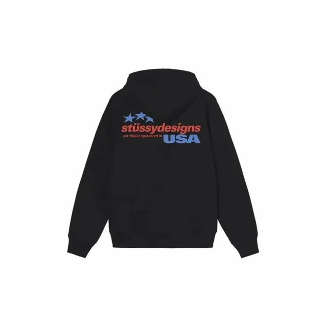 Stüssy Hooded Sweatshirt USA Graphic