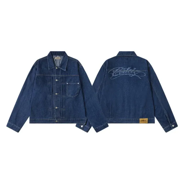 BAPE Denim Jacket A Bathing Ape Logo Back