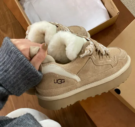 UGG Platform Sneaker Shearling Lined