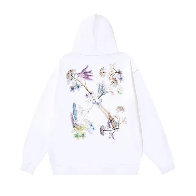 Off-White Hoodie Floral Arrow Print