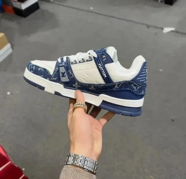 Louis Vuitton LV Trainer Monogram Denim