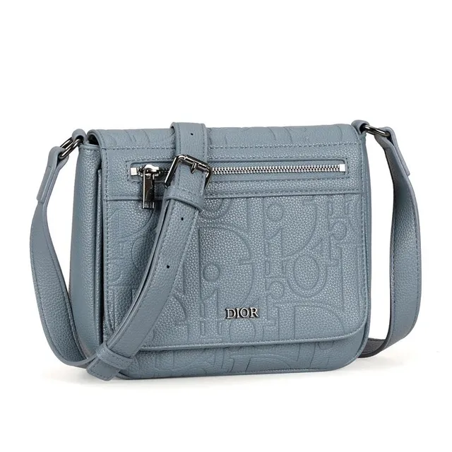 Dior Saddle Bag Embossed Oblique Logo