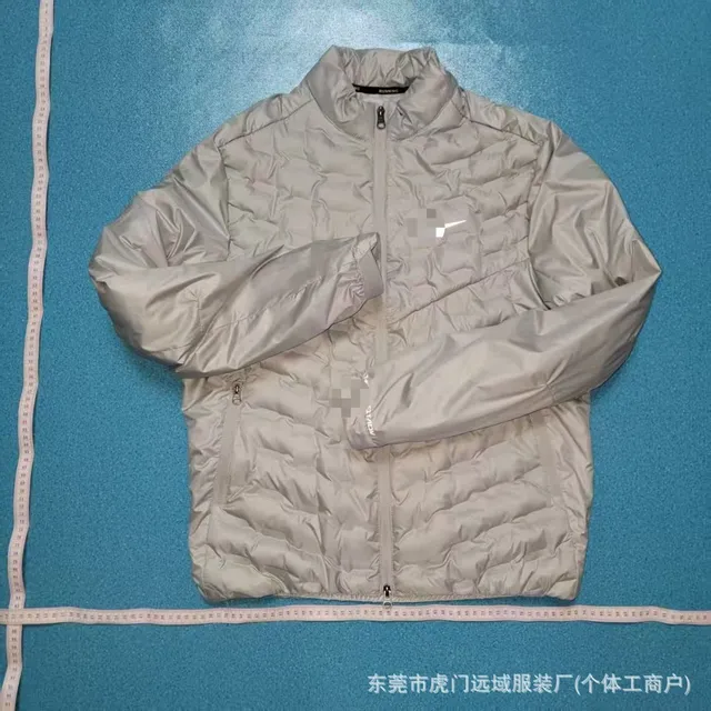 Naijia standing collar hidden hat down jacket gray