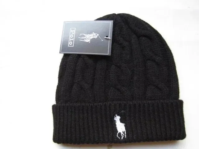 Polo Ralph Lauren Cable Knit Beanie Polo Pony Embroidery