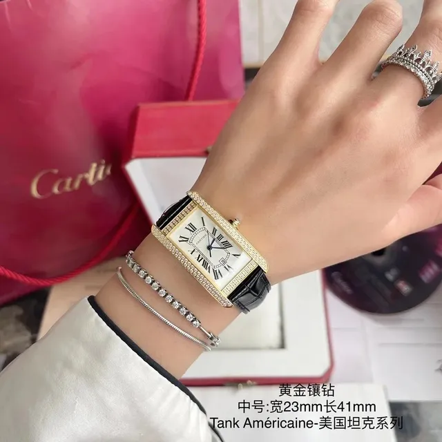 Cartier Tank Américaine Paved with Diamonds