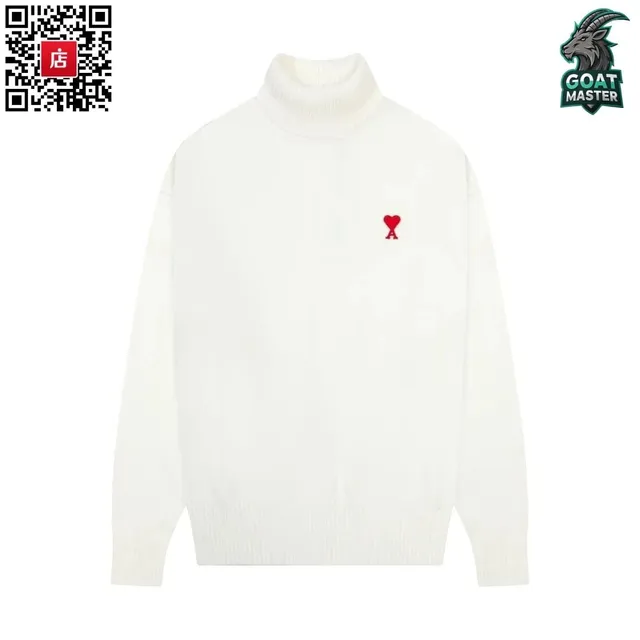 Amiri Turtleneck Sweater Heart Logo
