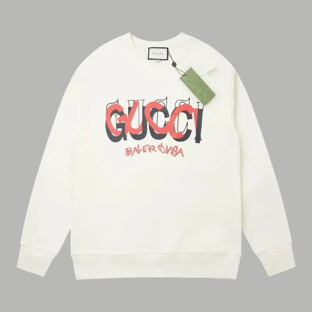 Gucci × Balenciaga Crewneck Sweatshirt Graffiti Logo