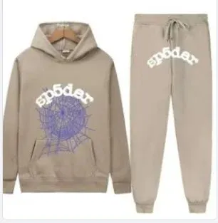Sp5der Hoodie and Joggers Set Spider Web Logo