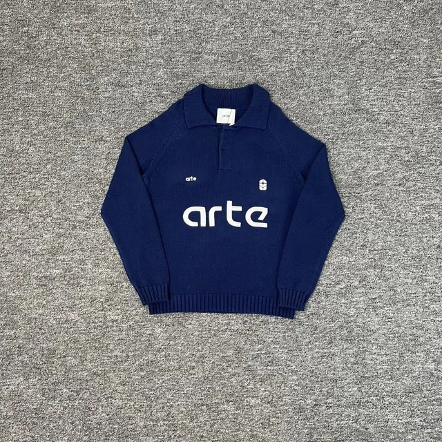 Arte Antwerp Polo Sweater Logo Knit
