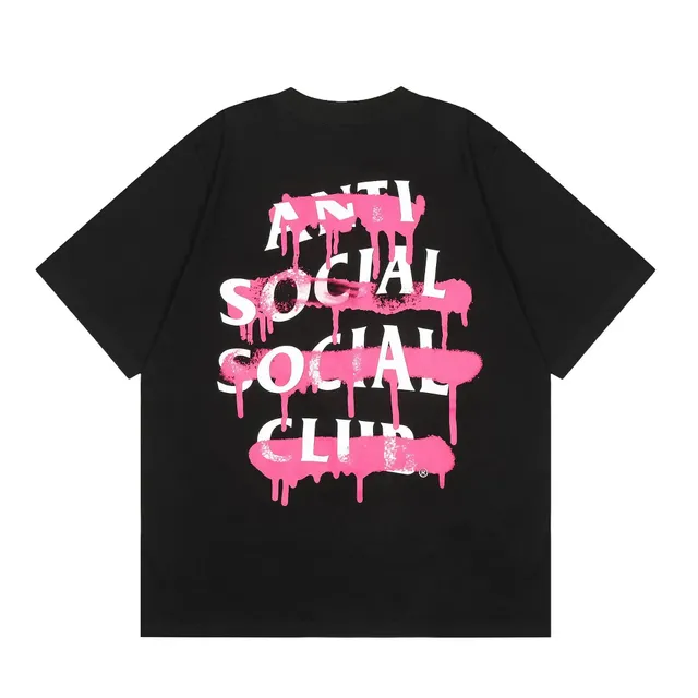 Anti Social Social Club Graphic Tee Dripping Paint Logo