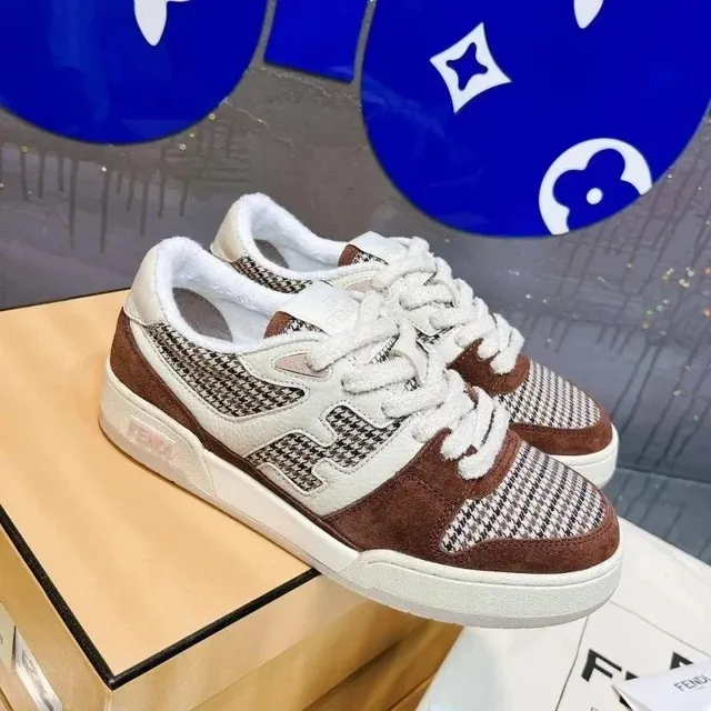 Fendi Sneaker Houndstooth Panel