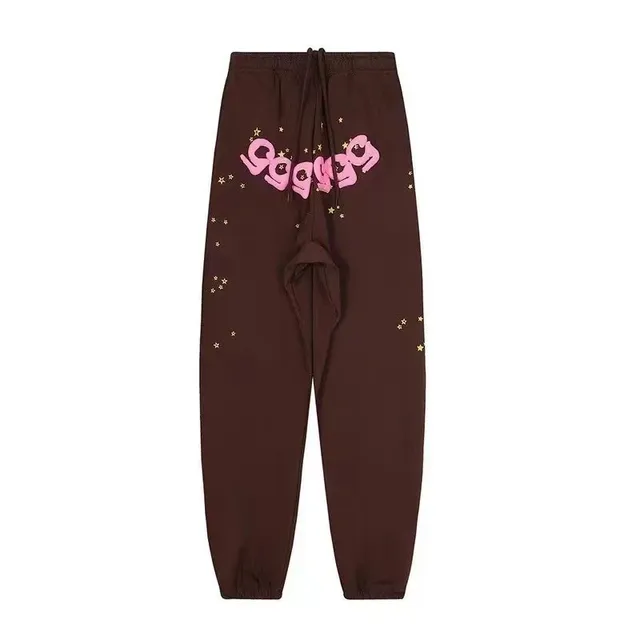 Sp5der Joggers Pink Logo Stars