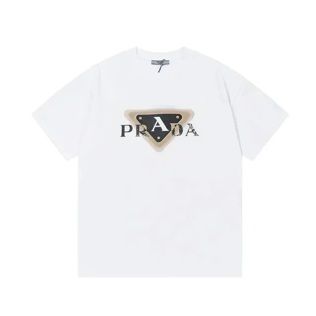 Prada Logo T-Shirt Triangle Logo