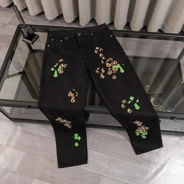 Levi's 501 Jeans Leopard & Green Patchwork