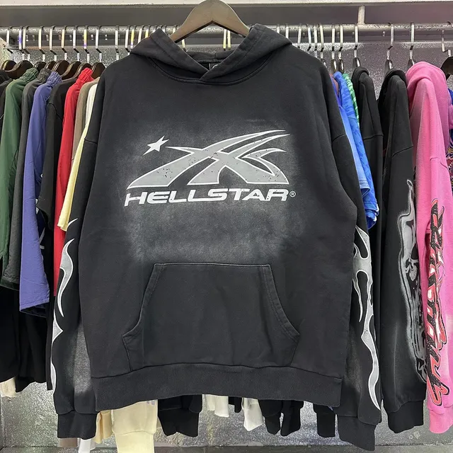 Hellstar hoodies sweatshirts Flame Print