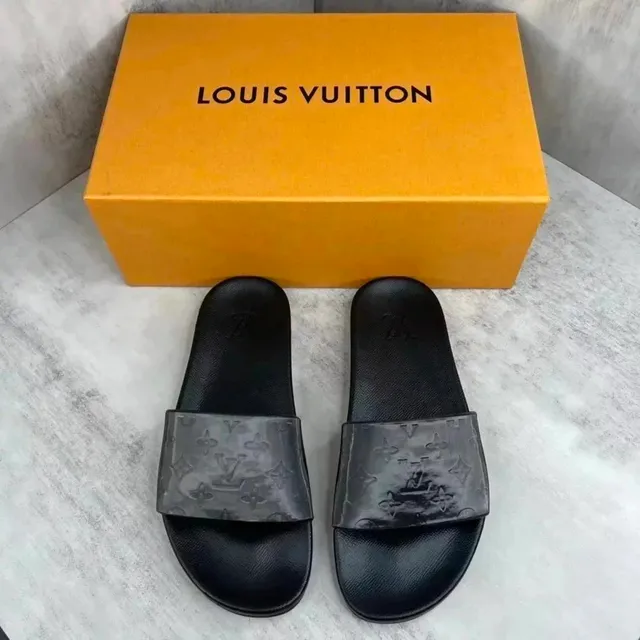 Louis Vuitton Slide Sandal Monogram Embossed