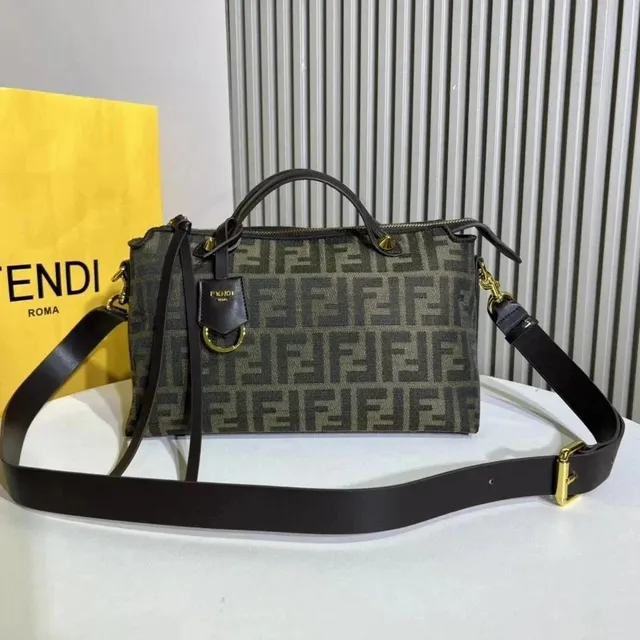 Fendi Baguette FF Logo Canvas