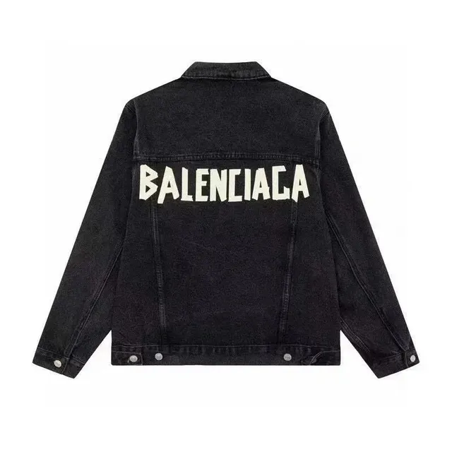 Balenciaga Denim Jacket Logo Back