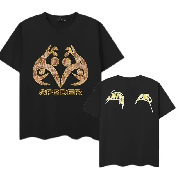 Sp5der Graphic Tee Camouflage Logo