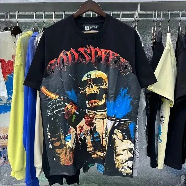 Godspeed Graphic Tee Skull Print