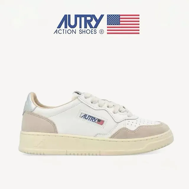 Autry Medalist Low White Beige