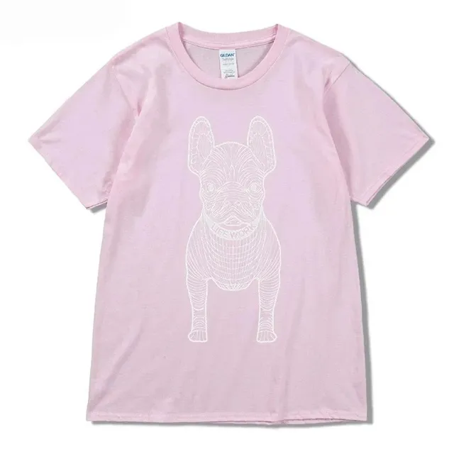 Graphic T-Shirt French Bulldog Line Art