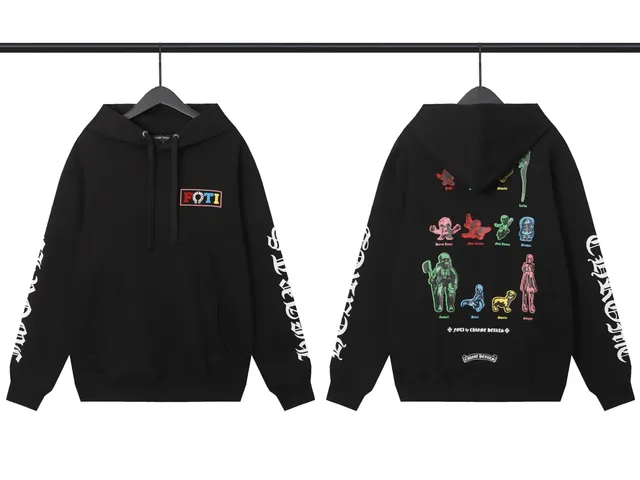 Hooded Sweatshirt FOTI x Chrome Hearts Graphic