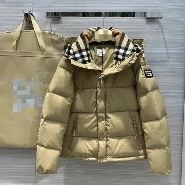 Burberry Puffer Jacket Checkered Hood