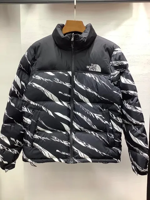 The North Face Puffer Jacket Abstract Print