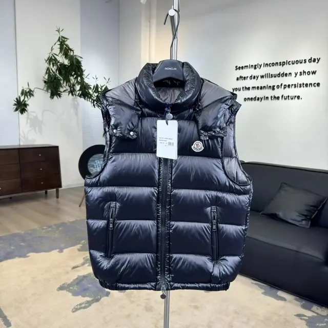 Moncler Quilted Vest Logo Patch