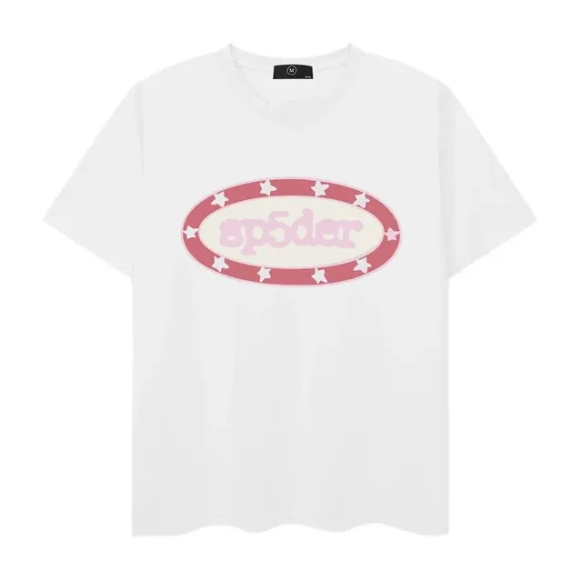 Sp5der Graphic Tee Oval Logo with Stars