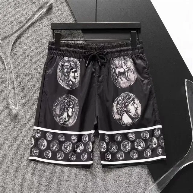 Dolce & Gabbana Coin Print Shorts Ancient Coin Motif