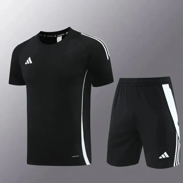 Adidas Aeroblast Training Set Black with White Stripes